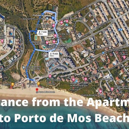 Large Penthouse Near Porto De Mos Beach With Magnificent Views In Лагуш Екстер'єр фото